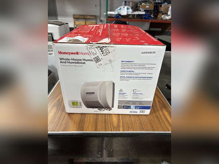 Honeywell Home Whole House Humidifier & Humidistat - Furnace Duct Mounted