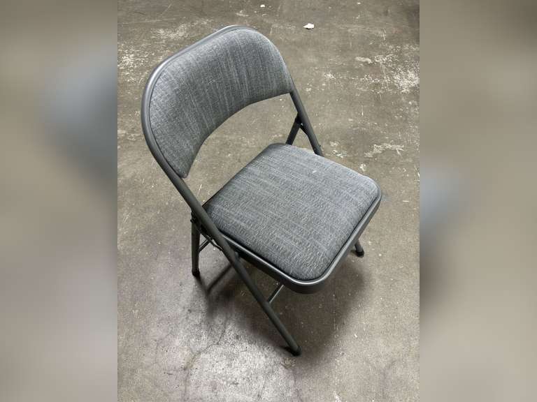 4-Pack Maxchief Upholstered Metal High Back Folding Chairs
