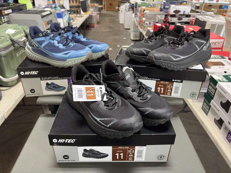 (3) Pairs Hi-Tech Trail Shoes -Men’s Black & Blue (2) Size 11 and (1) Size 10 -