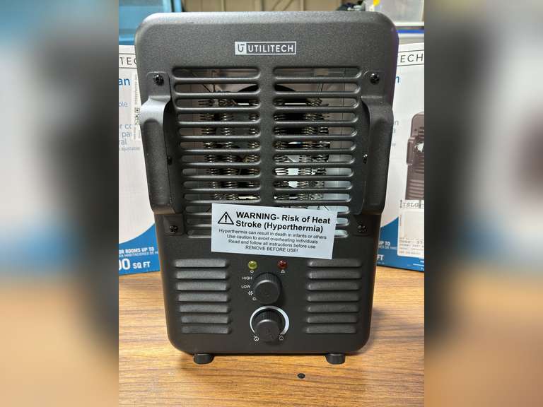 (3) Utilitech Utility Fan Heaters - Heats up to 300sq ft.