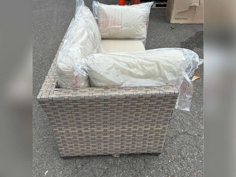 TK CLASSICS LIGHT BROWN 2-PIECE SECTIONAL SOFA