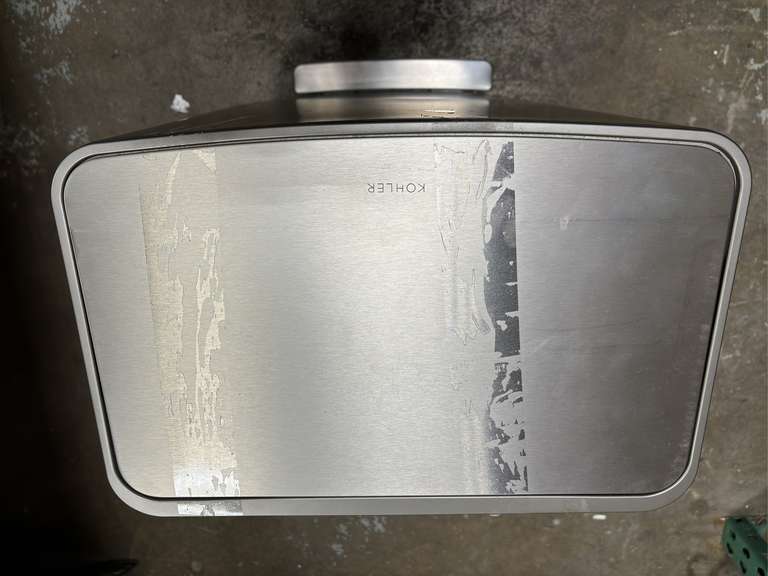 (2) Kohler 47L Stainless Steel Step Trash Cans *Dented