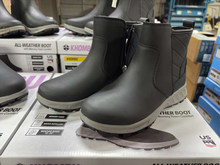(4) Pairs Khombu Dusk All Weather Ankle Boots -Women’s Black Size 6-