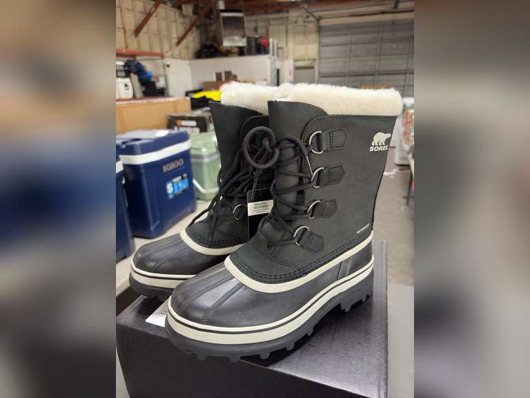 Sorel Caribou Waterproof Boots -Black Stone Women’s Size 9- *NIB