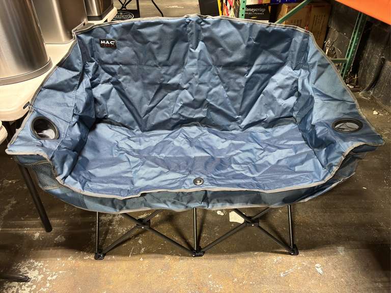(2) MAC Sports Blue Double Camping Chairs