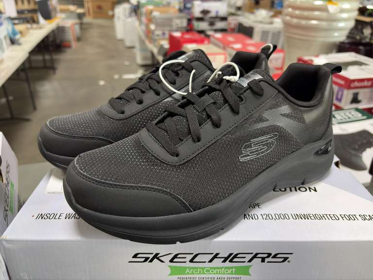 (2) Pairs Sketchers Arch Comfort - Men’s Black & Gray Size 10 -