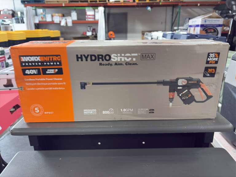 Hydro Shot MAX Cordless Portable Power Cleaner w/ (2) Batteries & Charger *NIB