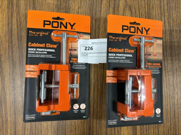 (2) Pony Cabinet Installation Claws *NIB/SEALED