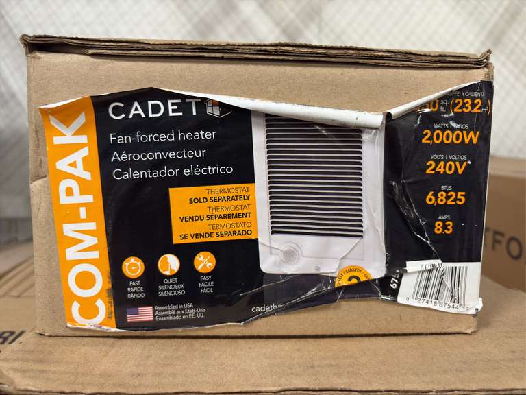 Cadet Electric Baseboard Heater, High-Output Fan-Forced Heater & Fan-Forced Heater