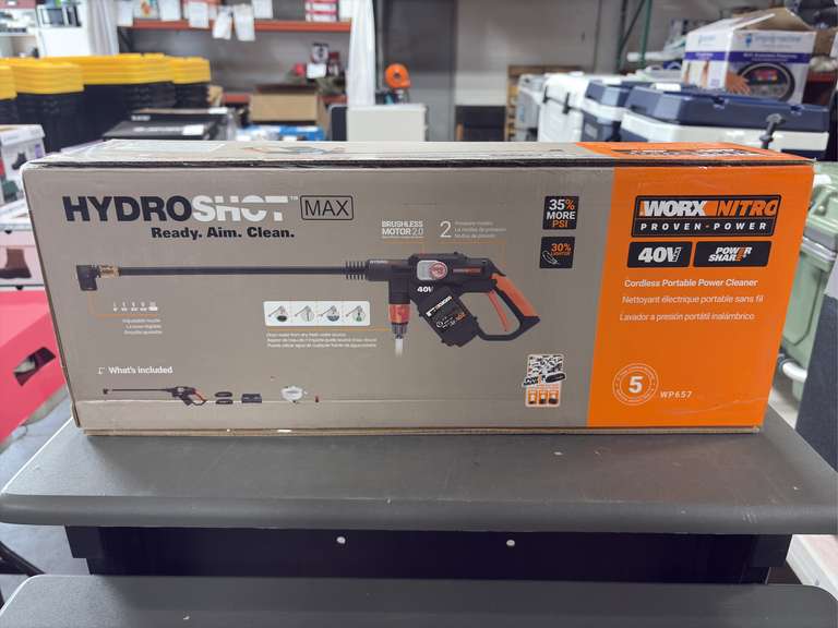Hydro Shot MAX Cordless Portable Power Cleaner w/ (2) Batteries & Charger *NIB