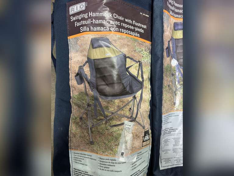 (2) RIO Swinging Hammock Chairs -Blue & Green