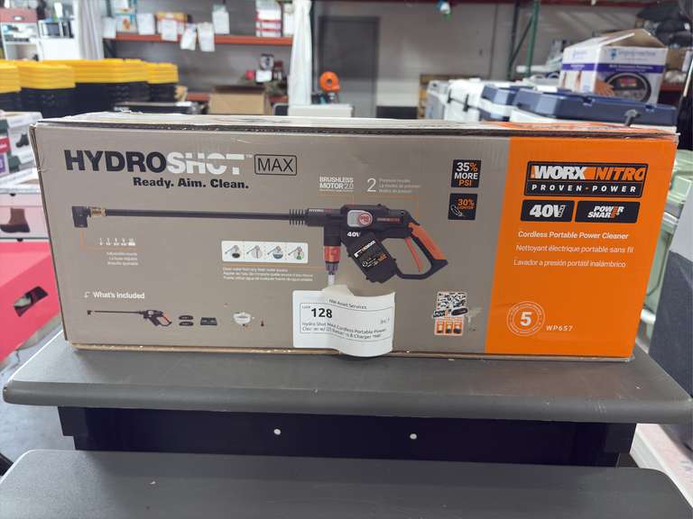 Hydro Shot MAX Cordless Portable Power Cleaner w/ (2) Batteries & Charger *NIB