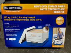 Fellowes 1800MC Paper Shredder & 10pk Heavy Duty Bankers Storage Boxes