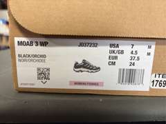 Merrell Moab 3 WP Hiking Shoes -Women’s Black/Orchid Size 7- *NIB