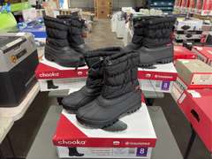 (3) Pairs Chooka Nylon Puffer Snow Boots -Women’s Black Size 8-