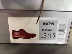 (3) Pairs Perry Ellis Leather Dress Shoes -Men’s Brown Size 11.5 & (2) Black Size 11.5/ 10- *NIB