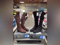 (2) Kenneth Cole Stanford Knee High Boots - Women’s Black & Brown Size 7 -