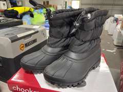 (3) Pairs Chooka Nylon Puffer Snow Boots -Women’s Black Size 8-