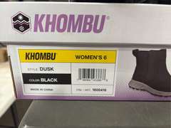 (4) Pairs Khombu Dusk All Weather Ankle Boots -Women’s Black Size 6-