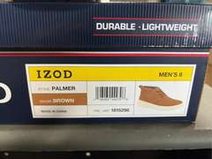 (4) Pairs IZOD Palmer Lace Up Chukka Boots -Men’s Brown Size 8-