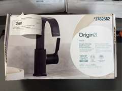 (3) Origin 21 Veda Bath Faucets - (2) Widespread, (1) Single Handle
