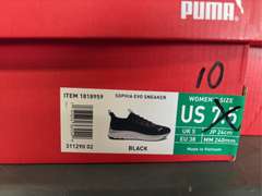 (3) Pairs Puma Sophia Evo Focus Lite Sneakers -Women’s Black & White Size 10- *NIB