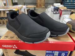 (3) Pairs Gerry Moc II Slip Ons -Mens (2) Brown Size 9 & (1) Black Size 9-