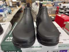 (3) Pairs Staheekum Ankle Waterproof Rain Boots -Men’s Black Size 10-