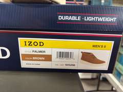 (4) Pairs IZOD Palmer Lace Up Chukka Boots -Men’s Brown Size 8-