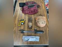 Assorted Tool Bags/ Knee Pads & Lights