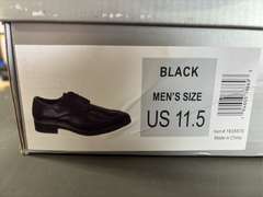 (3) Pairs Perry Ellis Leather Dress Shoes -Men’s Brown Size 11.5 & (2) Black Size 11.5/ 10- *NIB