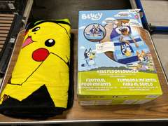 Bluey Kids Floor Lounger & Kids Pokémon Sleeping Bag