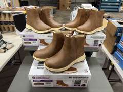 (3) Pairs Khombu Dusk All Weather Ankle Boots -Women’s Brown Size 8-