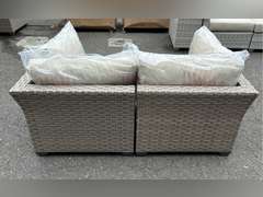 TK CLASSICS LIGHT BROWN 2-PIECE SECTIONAL SOFA *NIB