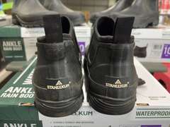 (3) Pairs Staheekum Ankle Waterproof Rain Boots -Men’s Black Size 10-