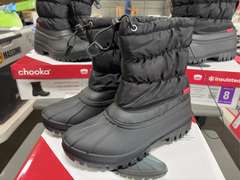 (3) Pairs Chooka Nylon Puffer Snow Boots -Women’s Black Size 8-