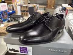 (3) Pairs Perry Ellis Leather Dress Shoes -Men’s Brown Size 11.5 & (2) Black Size 11.5/ 10- *NIB