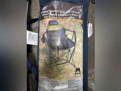 (2) RIO Swinging Hammock Chairs with Foot Rest - Blue & Green