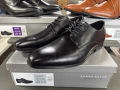 (3) Pairs Perry Ellis Leather Dress Shoes -Men’s Brown Size 11.5 & (2) Black Size 11.5/ 10- *NIB