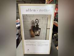 Allen Roth Castine Outdoor Wall Lantern & Allen Roth 13” LED Flushmount Light