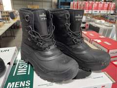 (2) Pairs Staheekum Waterproof Snow Boots -Men’s Black Size 10-