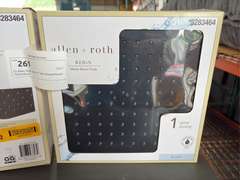(2) Allen Roth Reign 10" Rain Showerheads - Matte Black