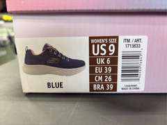 (2) Pairs Sketchers Lite Foam Running Shoes - Women’s Black & Blue Size 8 & 9 -
