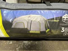 CORE Equipment 10 Person Lighted Instant Cabin Tent with Awning