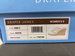 (3) Pairs Draper James Alex Sandals & (1) Pair Emily Wedge Shoes -SEE DESCRIPTION-