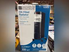 (2) Utilitech Oil Filled Radiator Heaters w/ Thermostat - Heats up to 300sq ft.