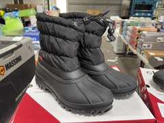 (3) Pairs Chooka Nylon Puffer Snow Boots -Women’s Black Size 8-