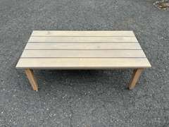 TK Classics - 2 Arm Chairs & 1 Planked Coffee Table Set *NIB