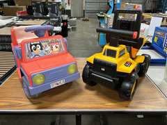 (2) Children’s Toy Ride-On Cars (Bluey & CAT Dumptruck)