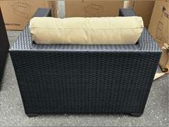 (2) TK CLASSICS BLACK WICKER PATIO CHAIRS *NIB